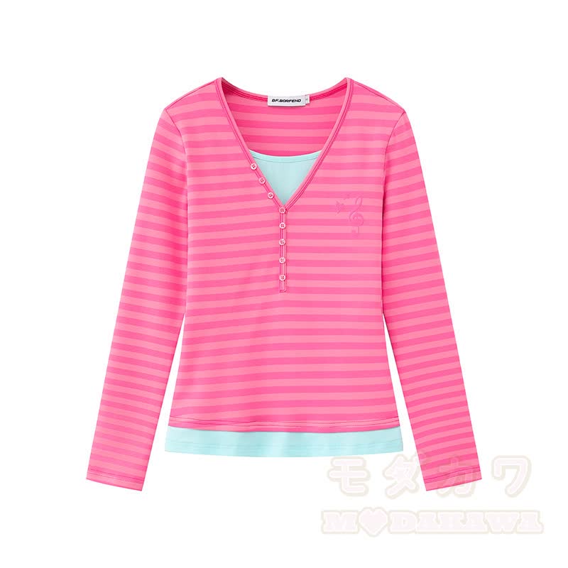  High Quality Durable Press Stripe Long Sleeve Top Floral Embroidery Pants Two Pieces Set - Top - XL - image 3