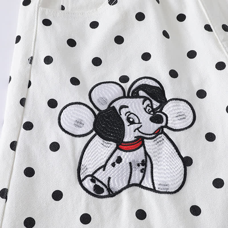  High Quality Durable Press Polka Dot Bow Zip Up Hoodie Dog Embroidery Pants Two Pieces Set - image 16