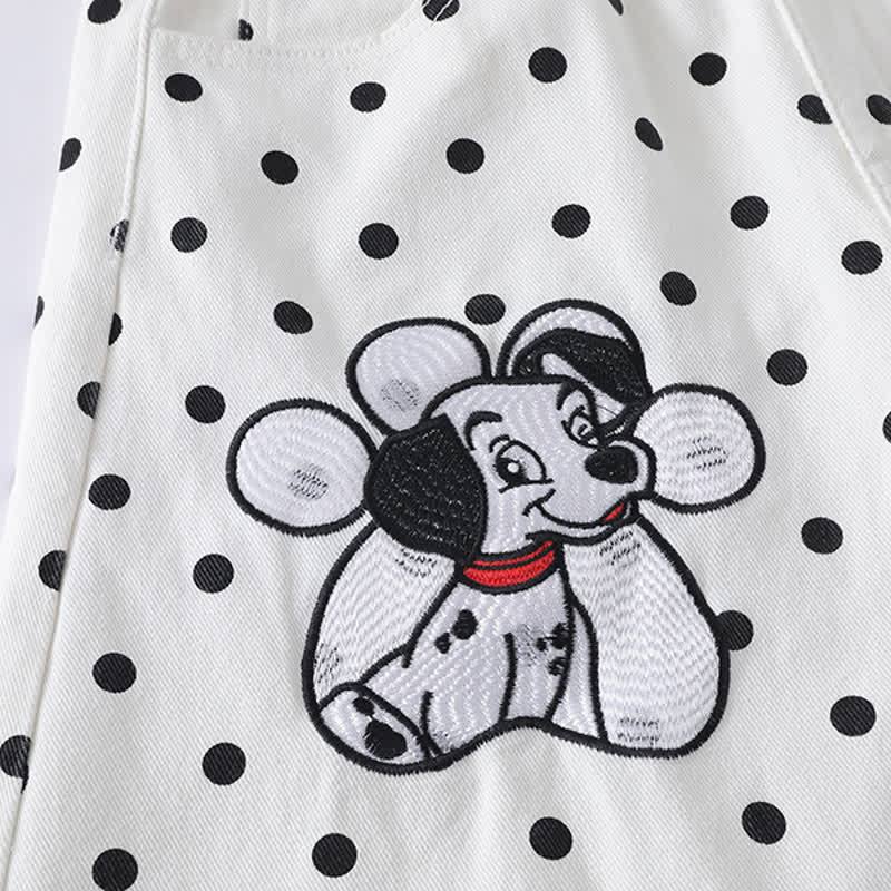  High Quality Durable Press Polka Dot Bow Zip Up Hoodie Dog Embroidery Pants Two Pieces Set - image 16