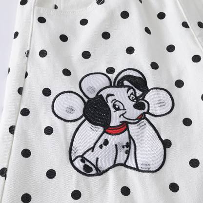  High Quality Durable Press Polka Dot Bow Zip Up Hoodie Dog Embroidery Pants Two Pieces Set - image 16