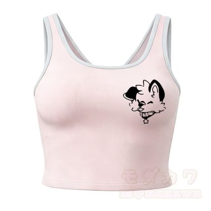 MODAKAWA X popipeko Dog Print Cami Top Split Skort Two Pieces Set - Pink Top - 2XL - image 12