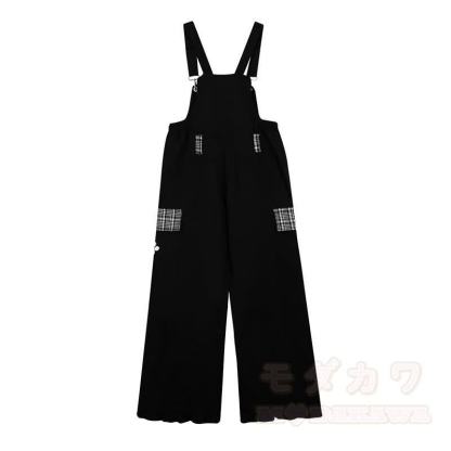 High Quality Durable Press Bear Embroidery Pendant Plaid Overalls - image 3
