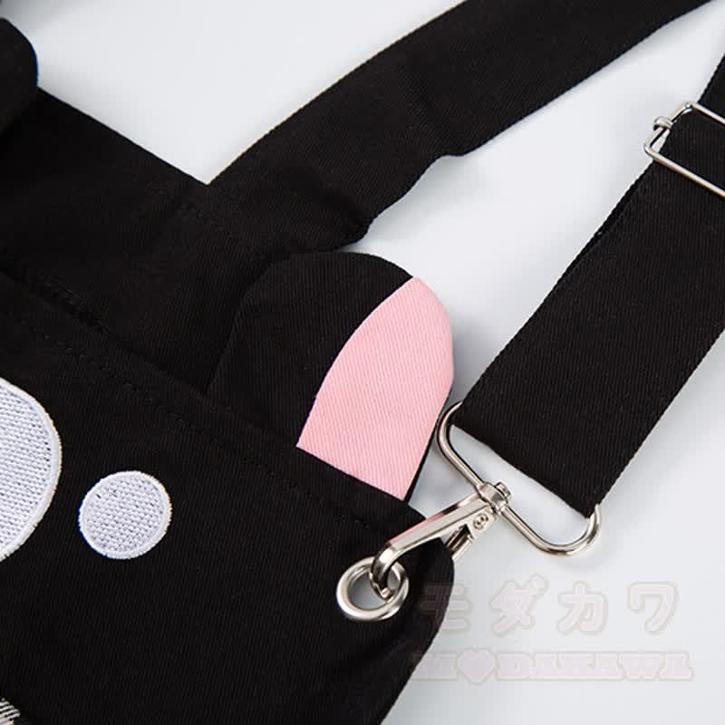High Quality Durable Press Bear Embroidery Pendant Plaid Overalls - image 9