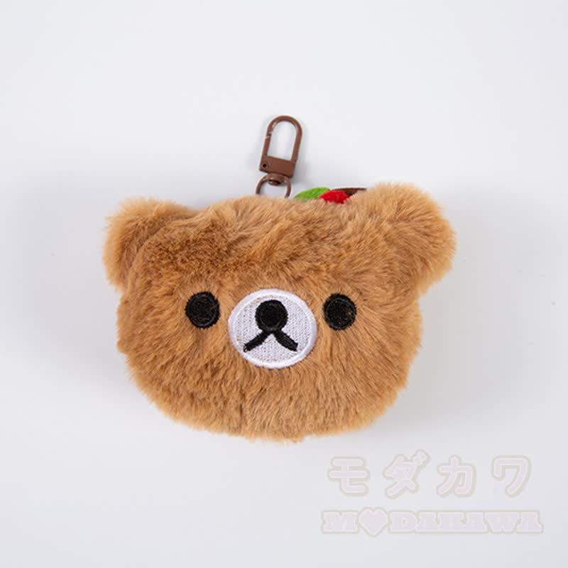 High Quality Durable Press Bear Embroidery Pendant Plaid Overalls - image 8