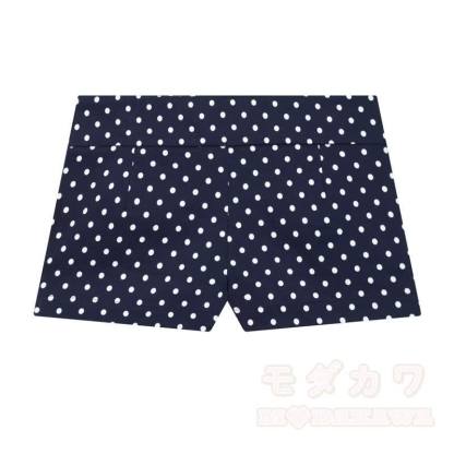 Polka Dot Stand Collar Cropped Jacket And Shorts Two Pieces Set - Blue Shorts - L - image 8