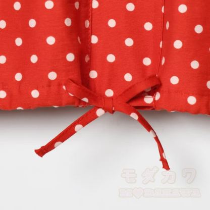 Polka Dot Stand Collar Cropped Jacket And Shorts Two Pieces Set - image 11