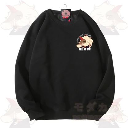 MODAKAWA X zarckets TRUST ME Fox Graphic Unisex Sweatshirt - Black - 3XL - image 1