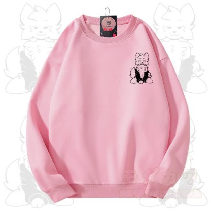 MODAKAWA X zarckets Fox Graphic Unisex Sweatshirt - Pink - 3XL - image 4