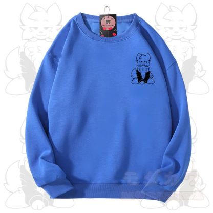 MODAKAWA X zarckets Fox Graphic Unisex Sweatshirt - Blue - 3XL - image 3