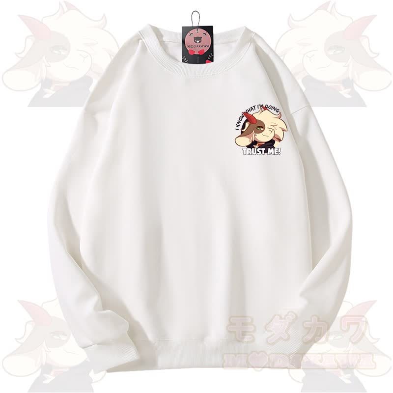 MODAKAWA X zarckets TRUST ME Fox Graphic Unisex Sweatshirt - White - 3XL - image 10