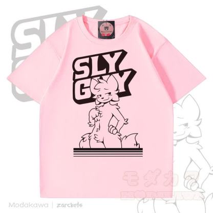 MODAKAWA X zarckets SLY GUY Fox Print T-shirt - Pink - 5XL - image 4