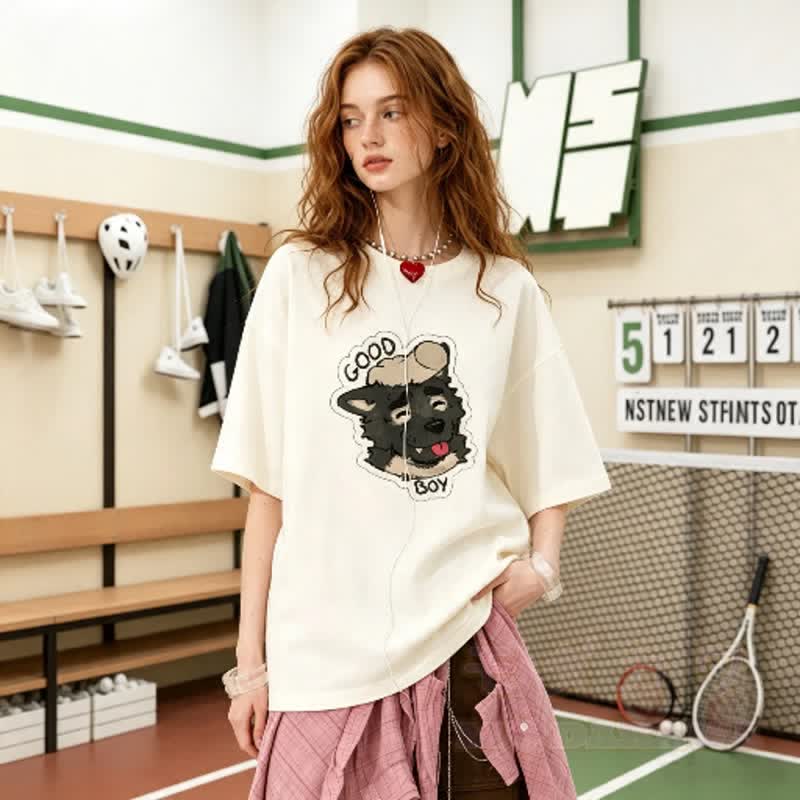MODAKAWA X LUCK LIKE GOOD BOY Porto Graphic 100% Cotton T-shirt - image 2