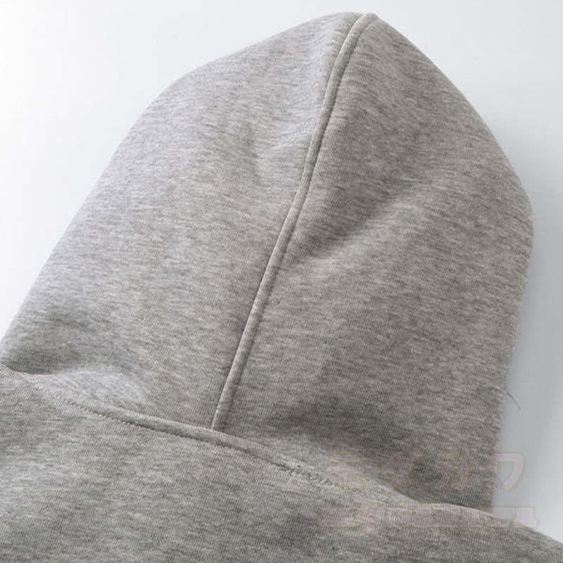 Vintage Street Style Faux Fur Trim Hooded Zip Up Sweatshirt  - image 5