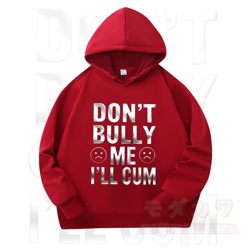 MODAKAWA DON'T BULLY ME Print Long Sleeve Hooded Sweatshirt - Red - 4XL - image 6