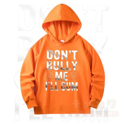 MODAKAWA DON'T BULLY ME Print Long Sleeve Hooded Sweatshirt - Orange - 4XL - image 7