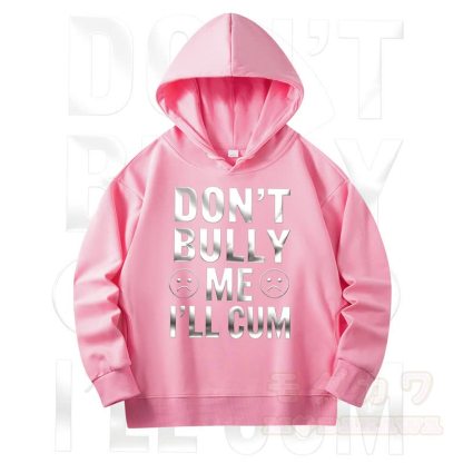 MODAKAWA DON'T BULLY ME Print Long Sleeve Hooded Sweatshirt - Pink - 4XL - image 9