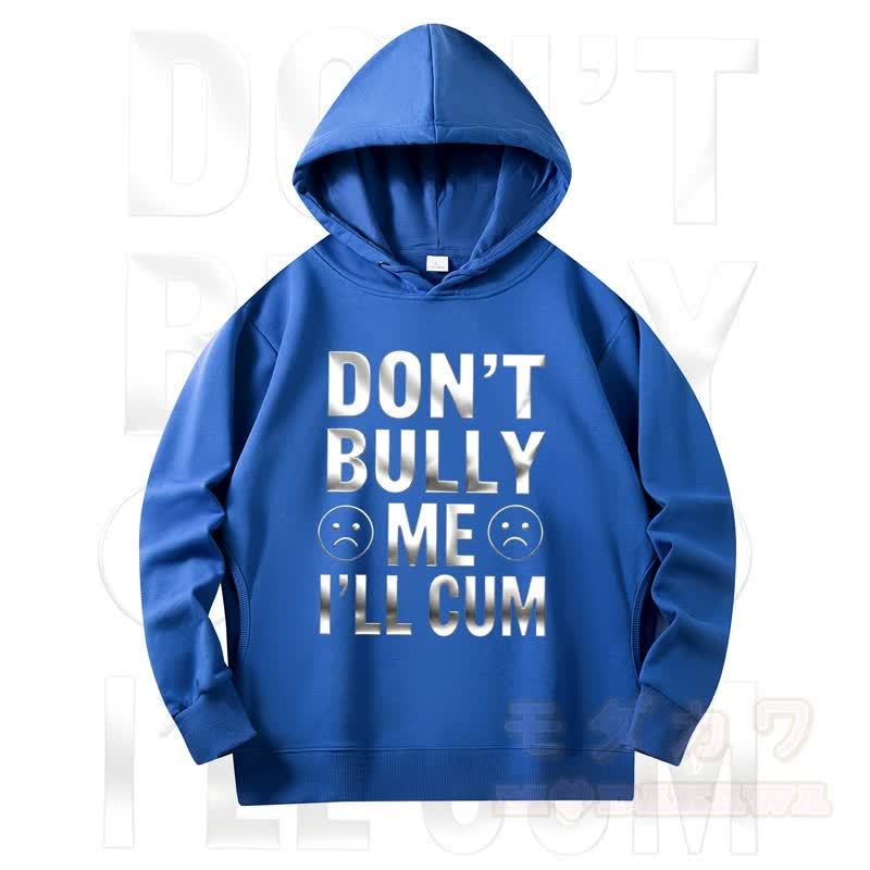 MODAKAWA DON'T BULLY ME Print Long Sleeve Hooded Sweatshirt - Blue - 4XL - image 10