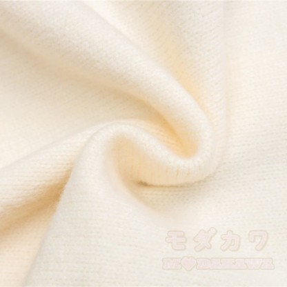 High Quality Sweet Rabbit Print Ear Hooded Zip Up Knit Cardigan - image 10