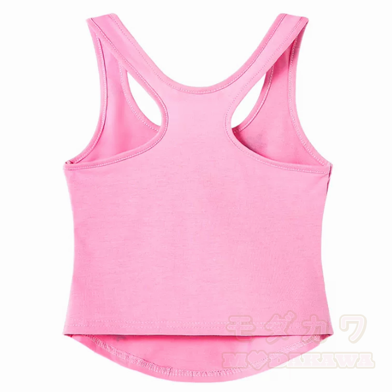 Y2K Heart Star Print Pink Racerback Cropped Tank Top - image 2