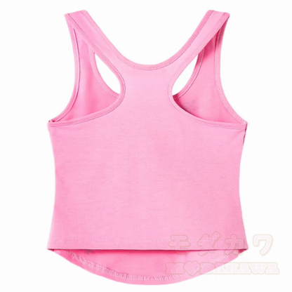 Y2K Heart Star Print Pink Racerback Cropped Tank Top - image 2