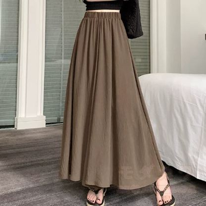 Preppy Knit Vest Pink Tie Shirt Wide Leg Long Pants Three Pieces Set - Pants - XL - image 4