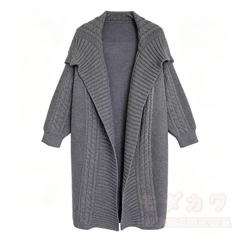 Vintage Loose Long Knit Cardigan Wide Leg Jeans Three Pieces Set - Cardigan - 3XL - image 5