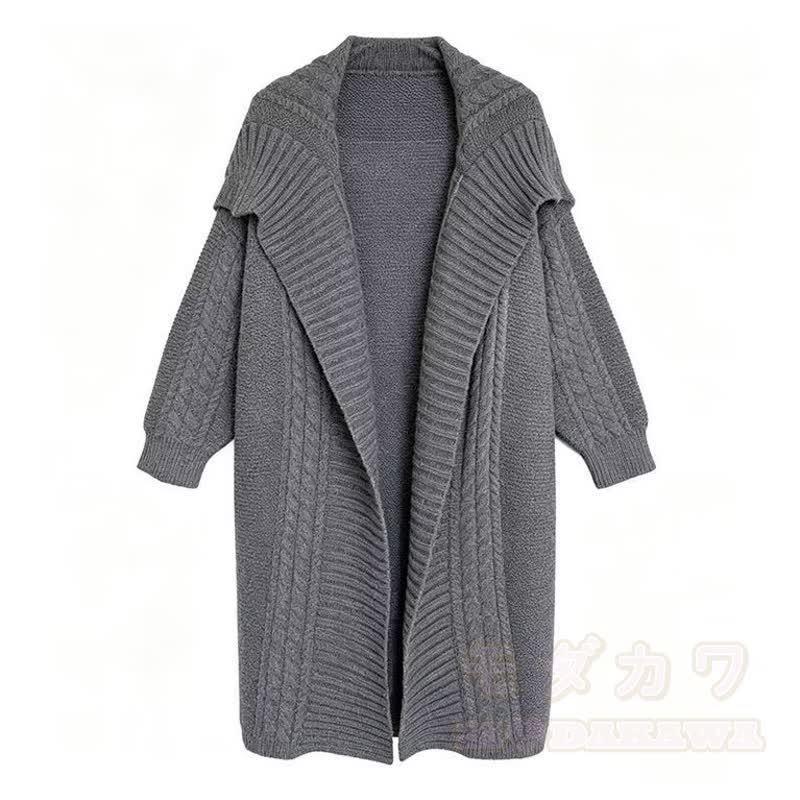 Vintage Loose Long Knit Cardigan Wide Leg Jeans Three Pieces Set - Cardigan - 3XL - image 5