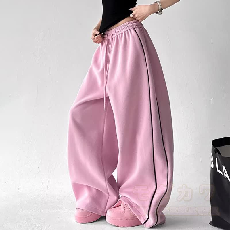Y2K Horse Print Off‑Shoulder Sweatshirt Drawstring Pants Two Pieces Set - image 9