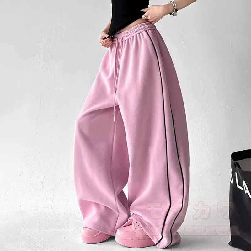 Y2K Horse Print Off‑Shoulder Sweatshirt Drawstring Pants Two Pieces Set - image 9