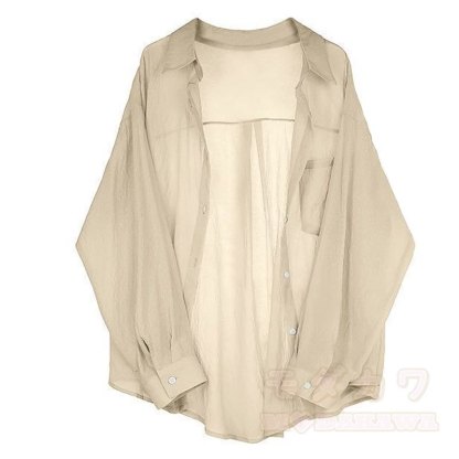 Elegent Long Sleeves Shirt Ruched Spaghetti Strap Dress Two Pieces Set  - Shirt - 3XL - image 5