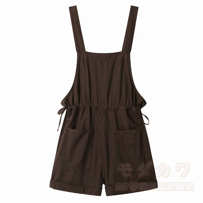 Cute Fox Print Hoodie Brown Overalls Shorts Two Pieces Set - image 6