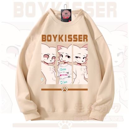 MODAKAWA X zarckets BOYKISSER Fox Graphic Unisex Sweatshirt - Apricot - 3XL - image 3