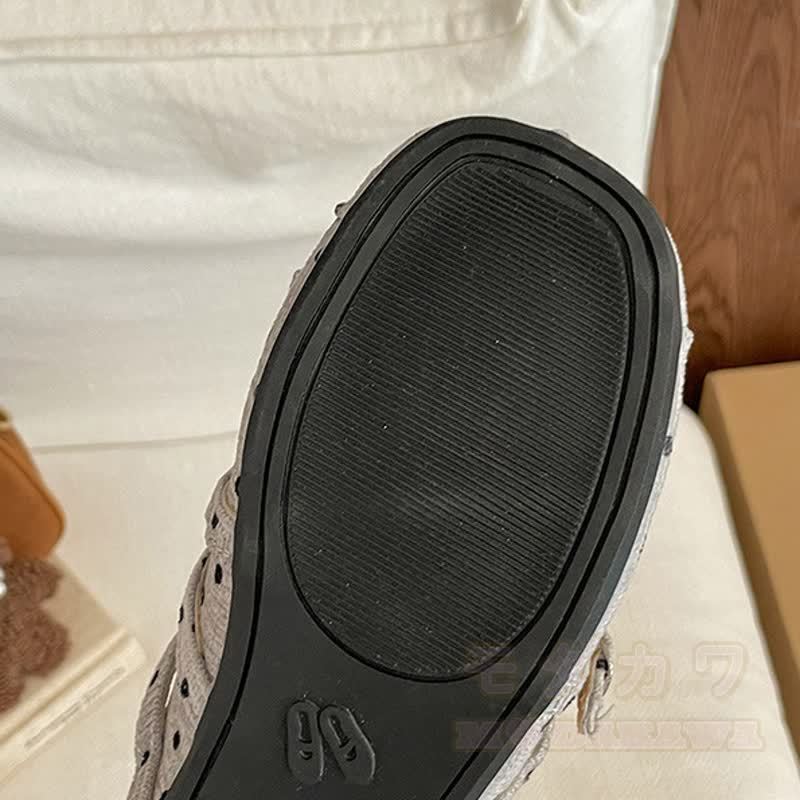 Vintage Polka Dot Bow Mary Jane Ballet Flats - image 11