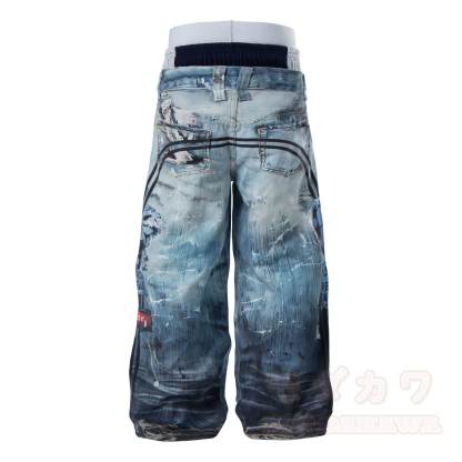 Y2K Streetwear Triple-Waistband Baggy Jeans - image 6