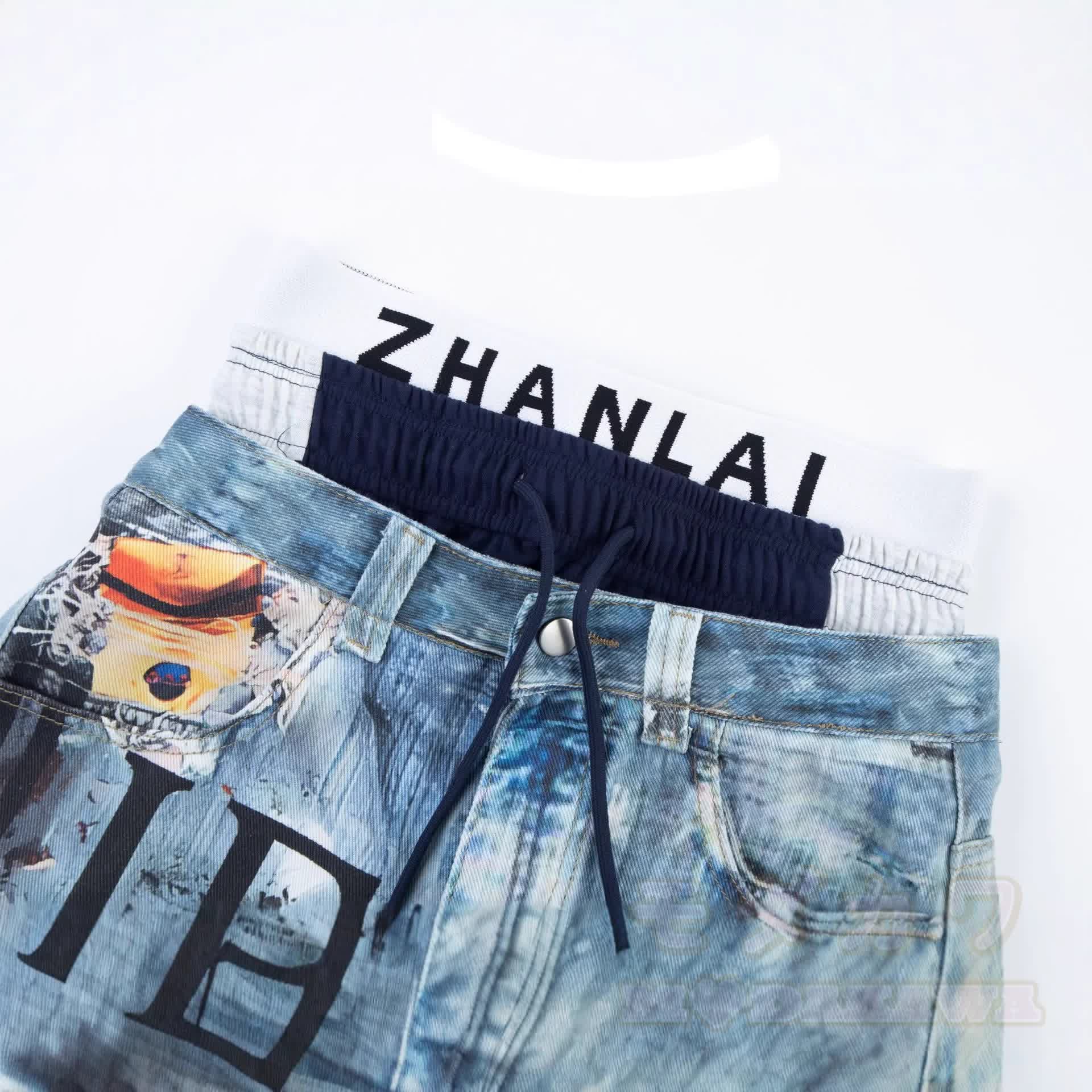 Y2K Streetwear Triple-Waistband Baggy Jeans - image 7