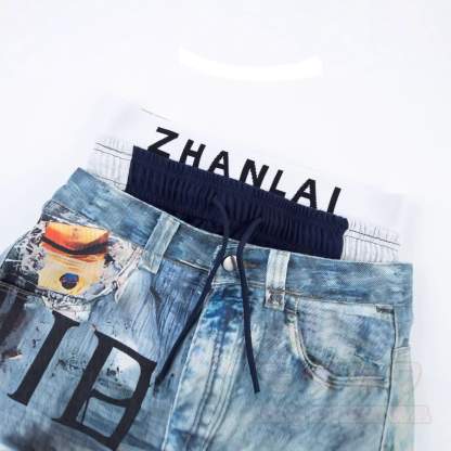 Y2K Streetwear Triple-Waistband Baggy Jeans - image 7