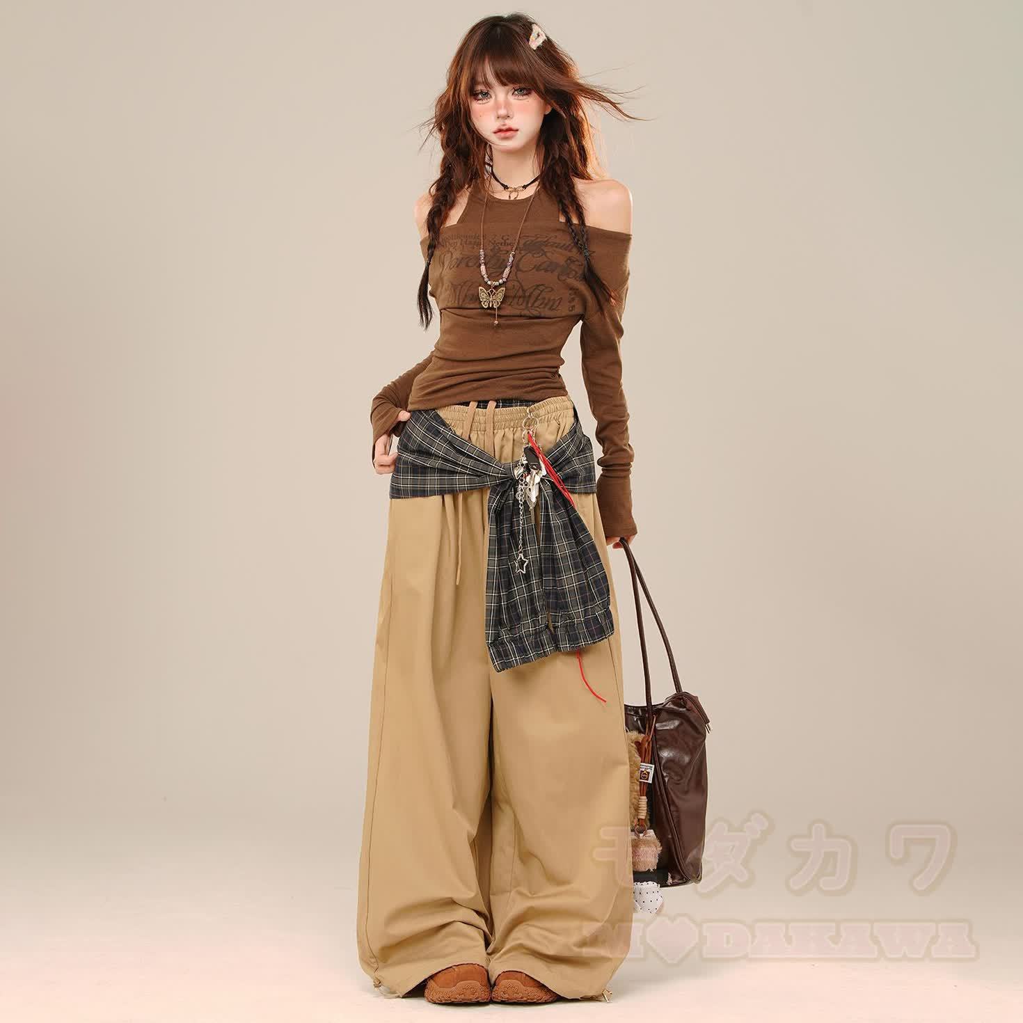 Cool Off-Shoulder Long Sleeves T-Shirt - image 3