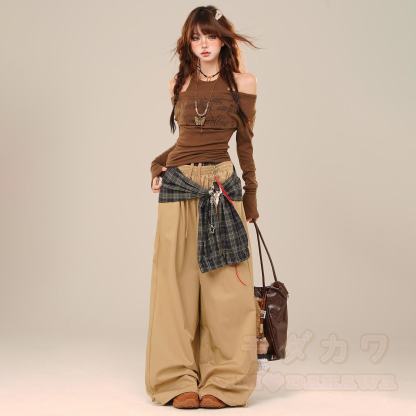 Cool Off-Shoulder Long Sleeves T-Shirt - image 3