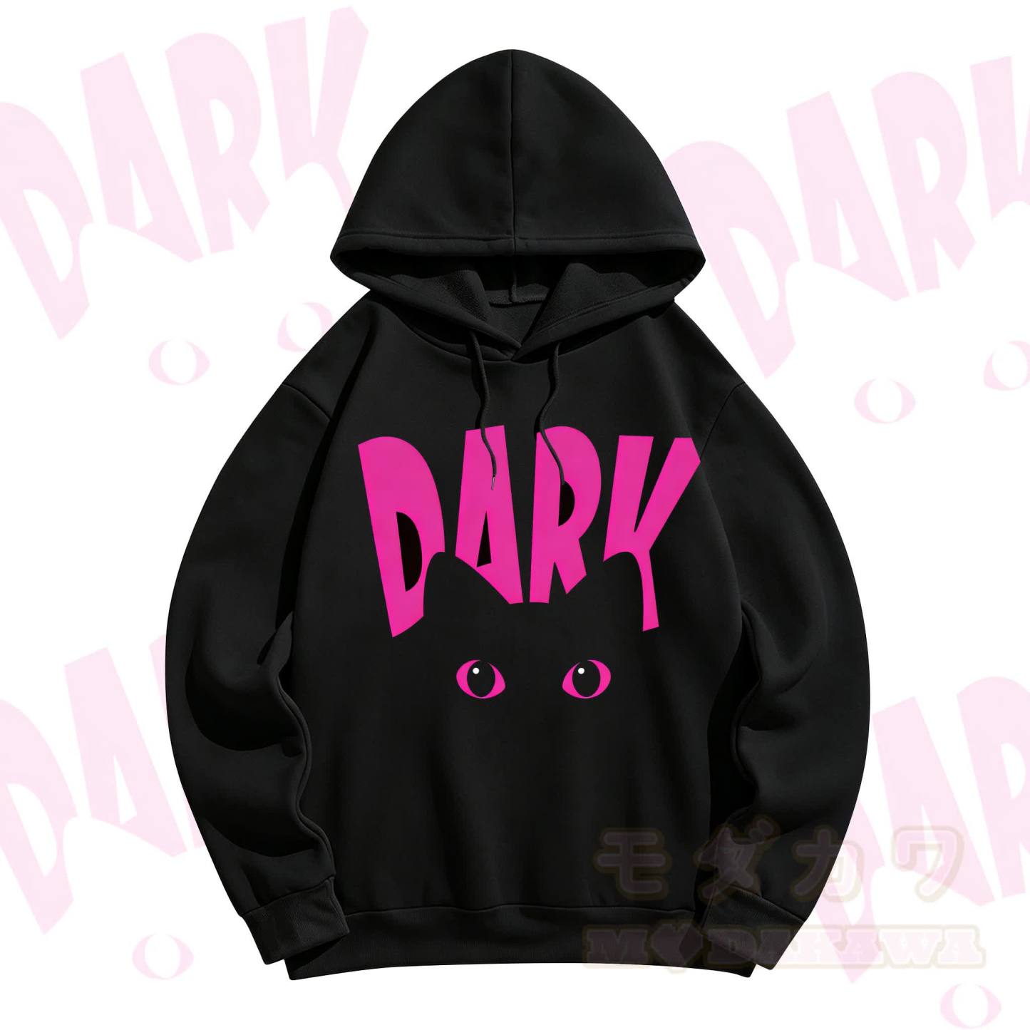MODAKAWA DARK Graphic Hoodie Sweatshirt - Pink - 5XL - image 2