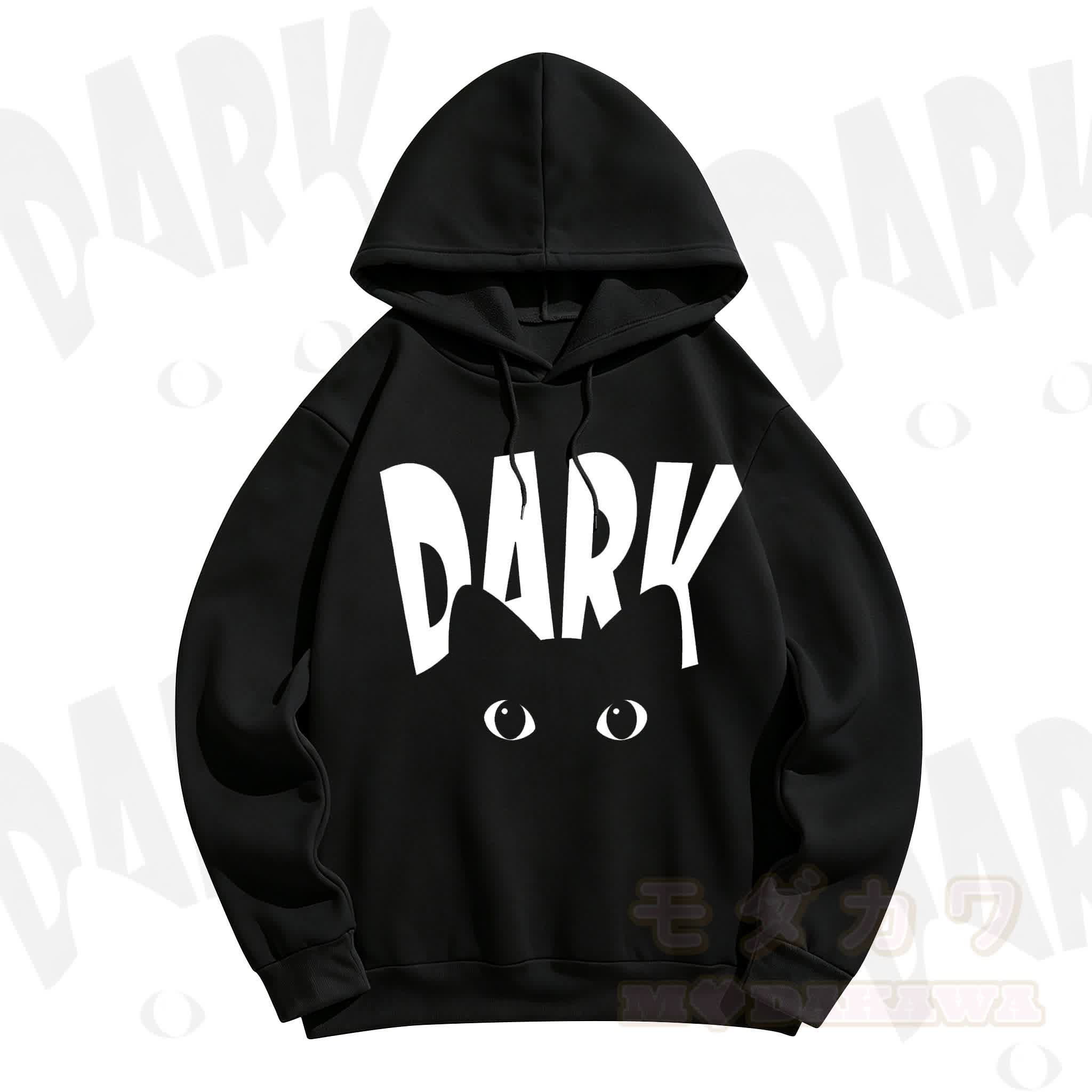 MODAKAWA DARK Graphic Hoodie Sweatshirt - White - 5XL - image 1