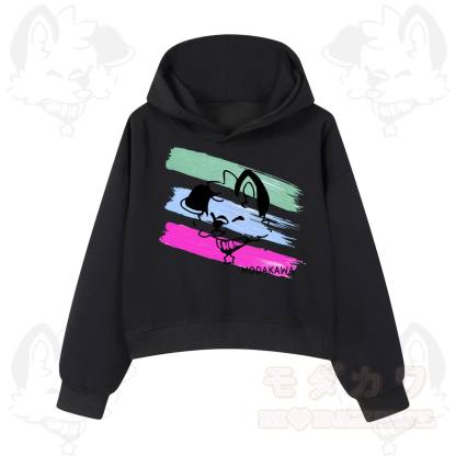 MODAKAWA X popipeko Colorful Cute Puppy Print Hoodie Sweatshirt - Black - 3XL - image 2