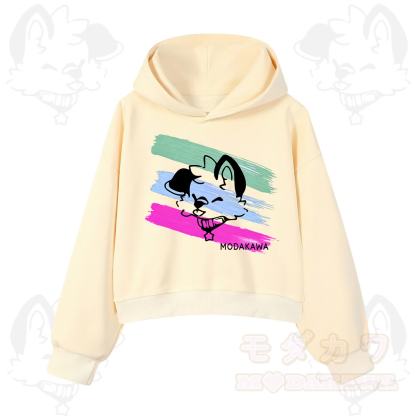 MODAKAWA X popipeko Colorful Cute Puppy Print Hoodie Sweatshirt - Apricot - 3XL - image 4