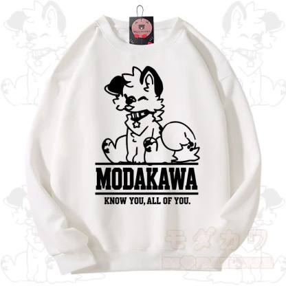 MODAKAWA X popipeko Kawaii Puppy Graphic Unisex Sweatshirt - White - 3XL - image 2