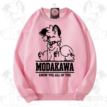 MODAKAWA X popipeko Kawaii Puppy Graphic Unisex Sweatshirt - Pink - 3XL - image 4
