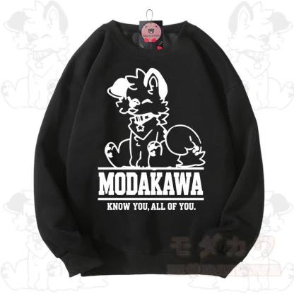 MODAKAWA X popipeko Kawaii Puppy Graphic Unisex Sweatshirt - Black - 3XL - image 3