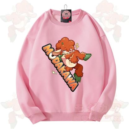 MODAKAWA X zarckets Lovely Animals Graphic Unisex Sweatshirt - Pink - 3XL - image 4