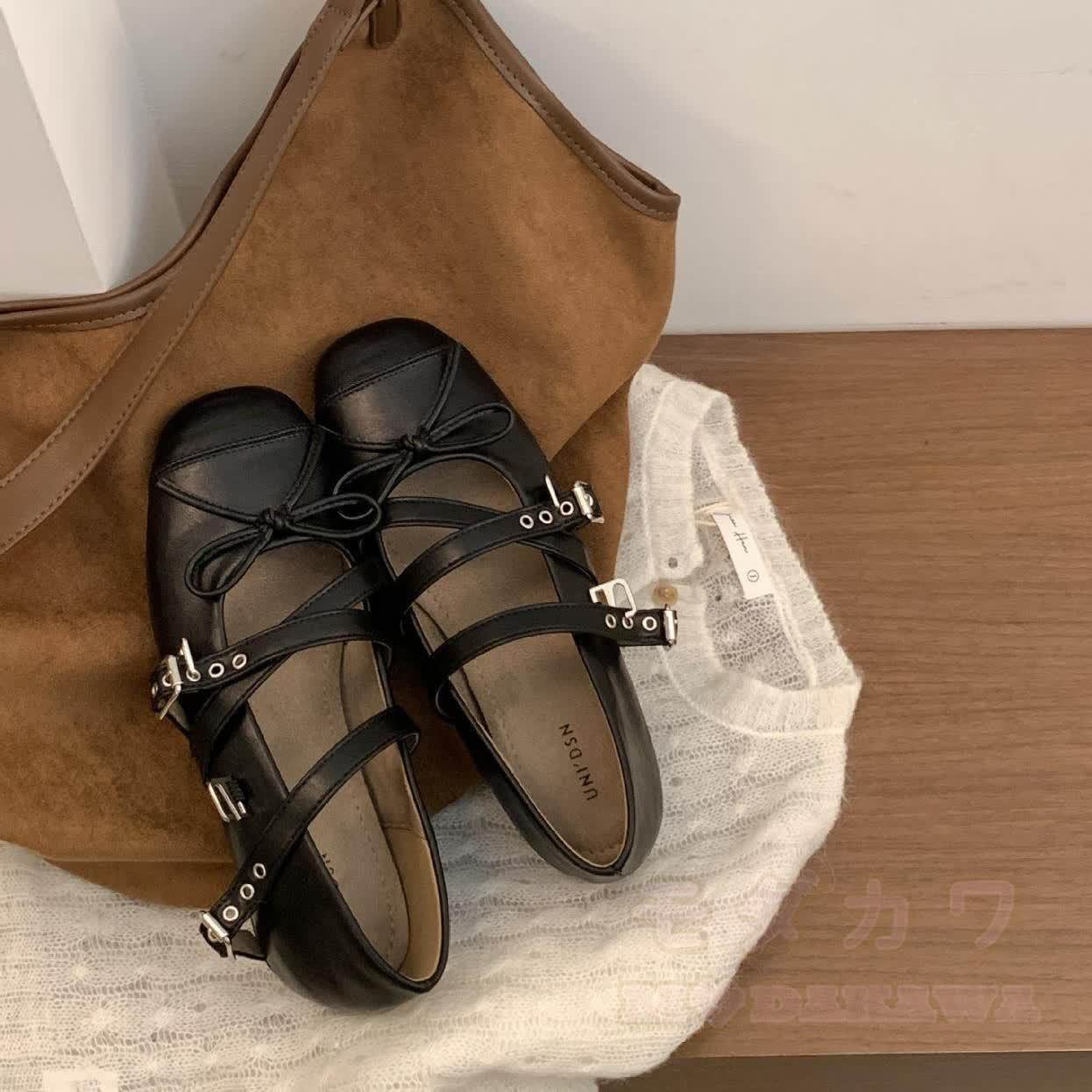 Vintage Square Toe Mary Jane Casual Shoes - image 6