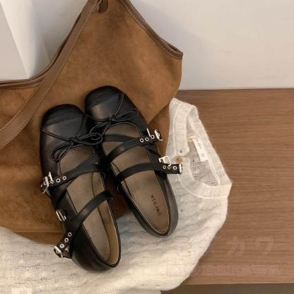 Vintage Square Toe Mary Jane Casual Shoes - image 6