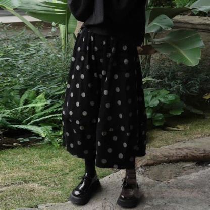 Sweet Polka Dot Bubble Hem Skirt - image 2