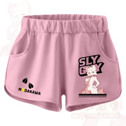 MODAKAWA X zarckets SLY GUY Anime Fox Print Casual Shorts - Pink - 5XL - image 4